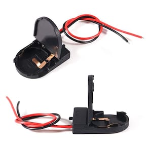 Soquete C/fio - Suporte Conector Bateria Moeda Cr2032 - Unidade