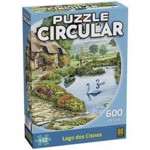 Quebra-Cabeca 600P Circular Lago Dos Cisnes 4379 - Grow