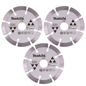 Disco de Corte Diamantado 4.1/8 POL 105 MM para Granito D-44351 com 3 Unidades MAKITA