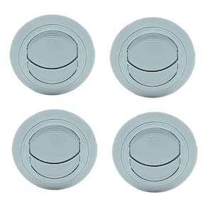 4pcs Difusor Ar Condicionado Universal 60mm Com Anel - Cinza