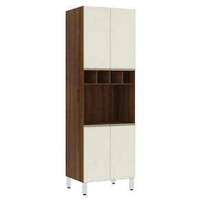 Paneleiro Jade 70 cm Nicho para Microondas 4 Portas Luciane