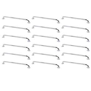 Alça de Apoio 70cm Barra Inox Kit 18 Unidades Idoso Deficiente Cadeirante Suporte Box Banheiro Corrimao Acessibilidade Segurança