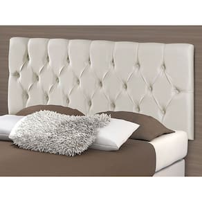Cabeceira Casal Painel Cama Box Paris 1.40 Suede Areia