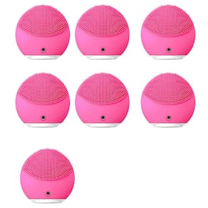 Esponja de Limpeza Facial Kit 7 Unidades Massageadora USB Tratamento Skin Care Rosto Pele Delicada Macia