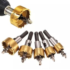 Brocas Serra Copo Lorben Metal Aço Ferro kit com 5