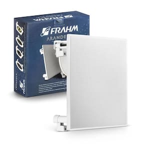 Caixa De Som Arandela Quadrada Frahm 6?CS 70W Rms Telar Alumínio