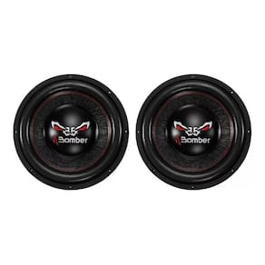 Par Alto Falante Subwoofer Bomber Bicho Papão 12 Pol 600W Rms 4+4 Ohms