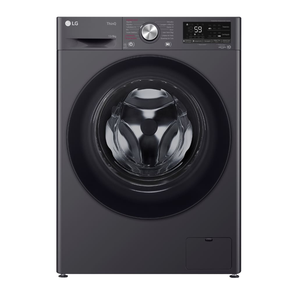 Lava e Seca Smart LG VC4 13kg Titanium com Inteligência Artificial AIDD CV5013BC4