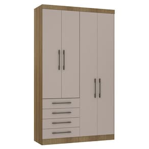 Guarda Roupa Modulado Eucamoveis Paris 4 Portas 4 Gavetas
