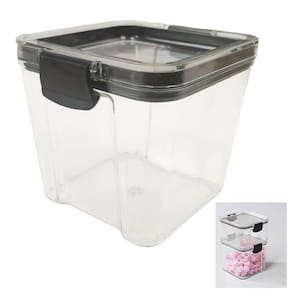 Pote Hermetico Tampa Conserva Trava Veda 700ml Acrilico Transparente Tempero Alimento Cozinha Armazenamento