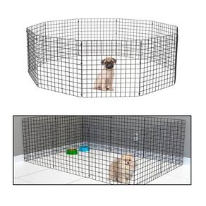 Cercado Móvel para Cachorro Pequeno Porte Cercadinho Articulado Pet 10 Telas 60cm Altura Preto