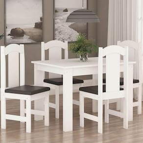 Conjunto De Mesa Arauna Estilo Com 4 Cadeiras