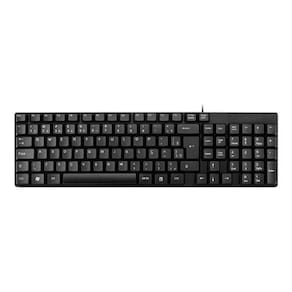 Teclado Básico Slim USB Design Compacto Prático Notebook Durável Digitação Confortável Computador