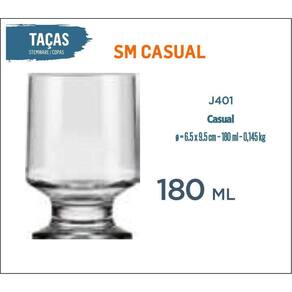 24 Copos Casual 180Ml - Água - Refrigerante - Suco - Batida