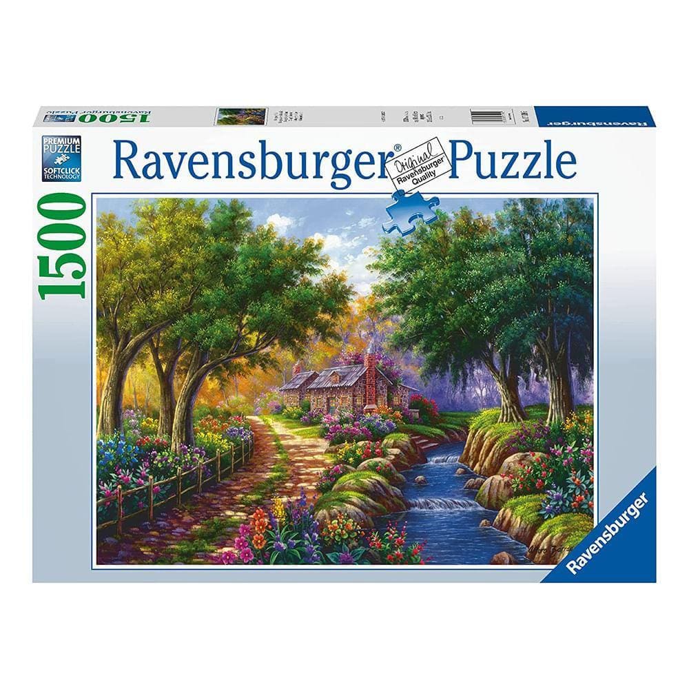 Puzzle 1500 peças Casa à beira-rio - Ravensburger - Imp Puzzle 1500 peças Casa à beira rio - Ravensburger - Imp