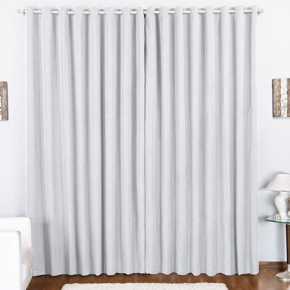 Cortina Duda 2,00M X 1,70M Metros Branca Tecido Oxford Para Sala Ou Quarto