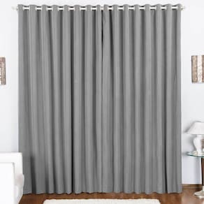 Cortina Duda 3,00M X 2,80M Metros Cinza Tecido Oxford Para Sala Ou Quarto