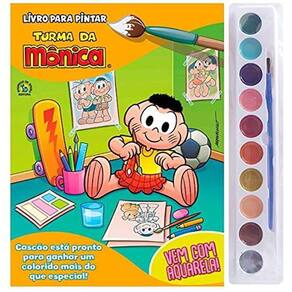 Livro Ler e Pintar Turma da Mônica 16pg