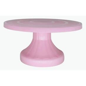 Boleira Plástica Suporte Para Bolos, Tortas E Pudins Solrac Rosa