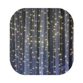 Cortina 500 Led 3,0m x 2,5m Fixo Branco Quente Decor Festa Casa Natal 220V