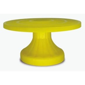 Boleira Plástica Suporte Para Bolos, Tortas E Pudins Solrac Amarela