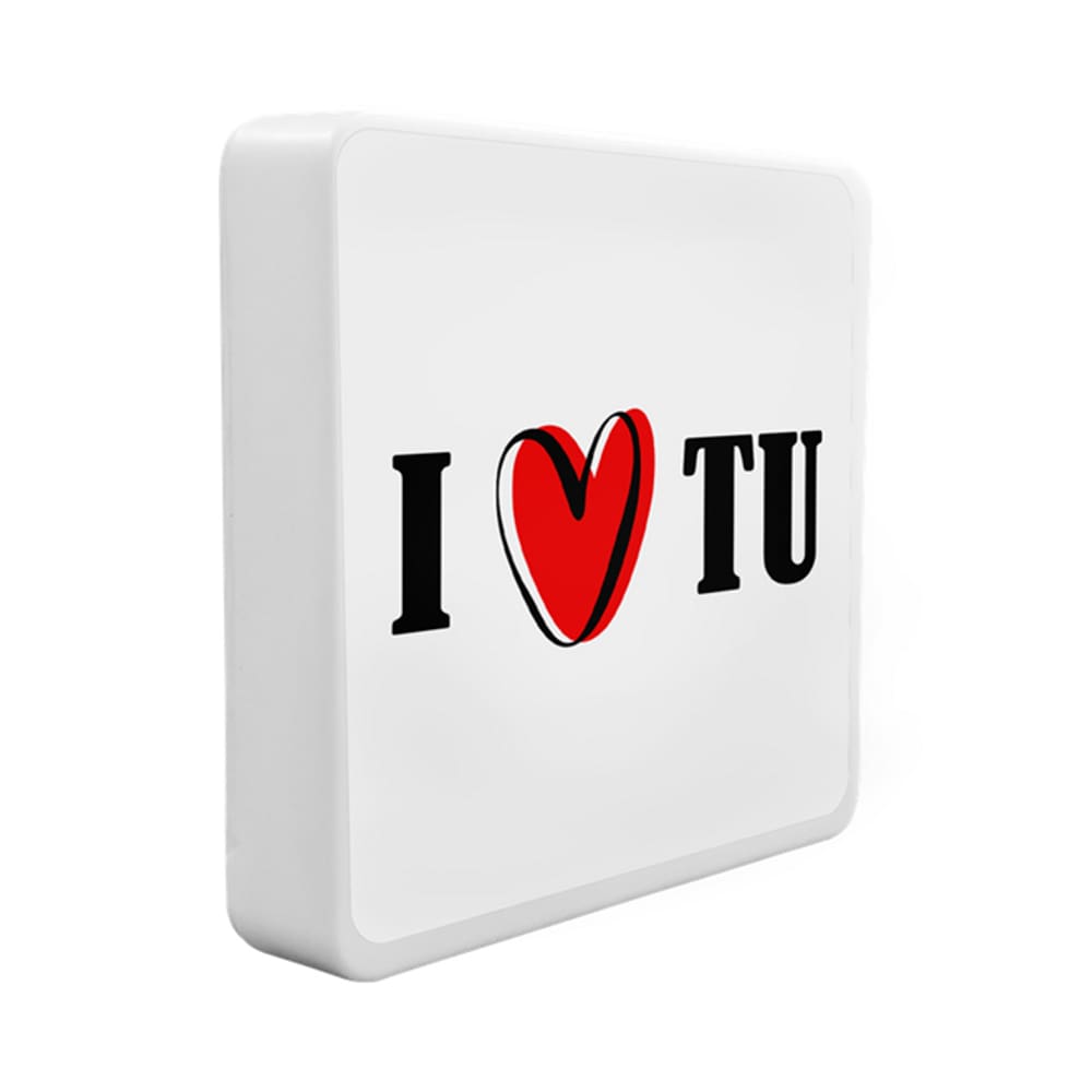 Luminária Box Slim I Love Tu USB