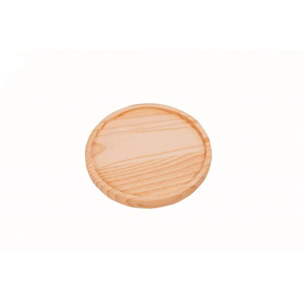 Tábua De Madeira Redonda Com Rebaixe 25X2,5Cm