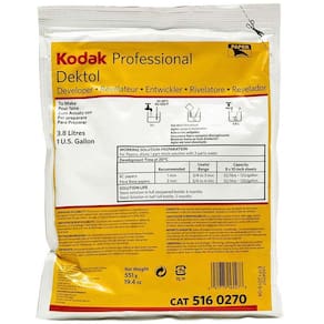 Revelador em pó Kodak Dektol para papel fotográfico preto e branco - 551g (rende 3,8 litros)