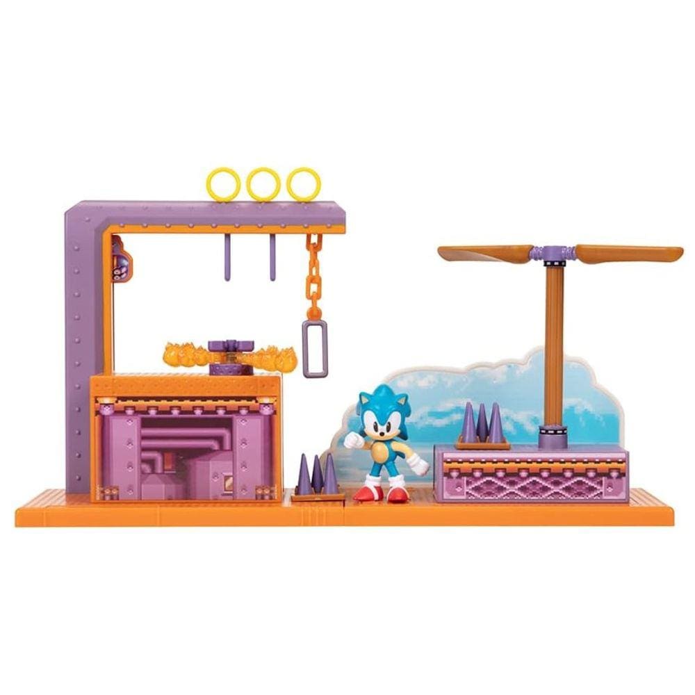 Playset e Mini Figura - Sonic - Green Hill Zone - Candide