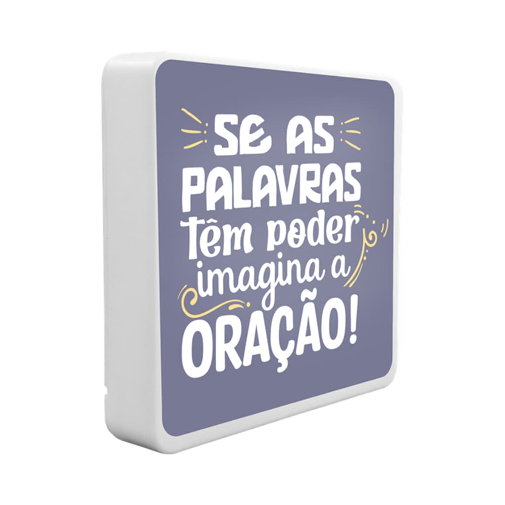 Luminária Box Slim Oração USB