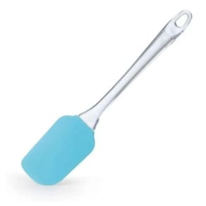 5 Peças - Espátula Silicone Cabo Acrílico Para Massas - Azul
