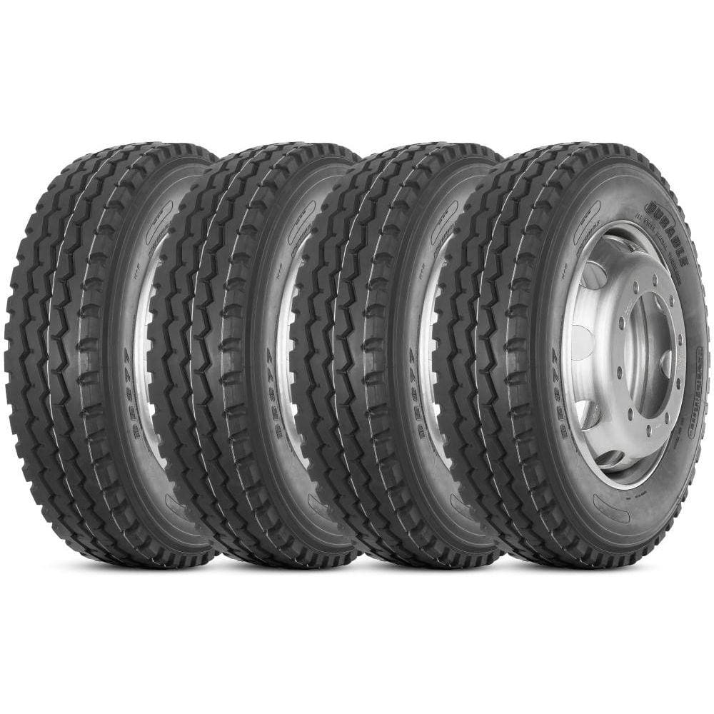 Kit 4 Pneu Durable 275/80r22.5 149/146m Tl Dr877 Liso Misto
