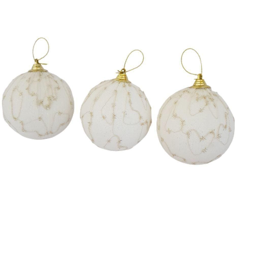 Bolas De Natal Kit Com 3 Unid 3 Pçs