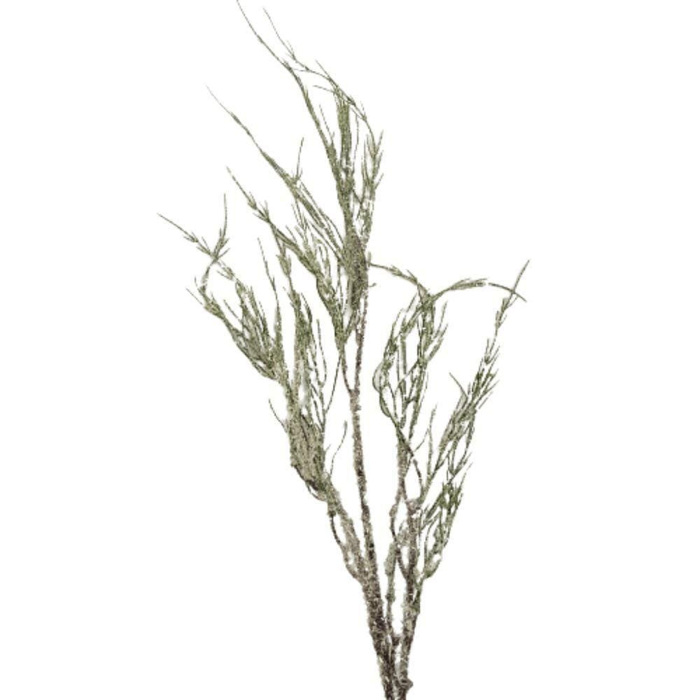 Galho Decorativo Verde Nevado 77cm