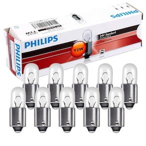 10 Lâmpada Philips Esmagada T2w 24v 53 Ba9s 13913 Auxiliar