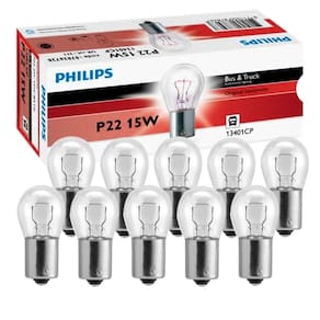 10 Lâmpada Philips Stopp22 15w 24v Ba15s 1141 Sinalização