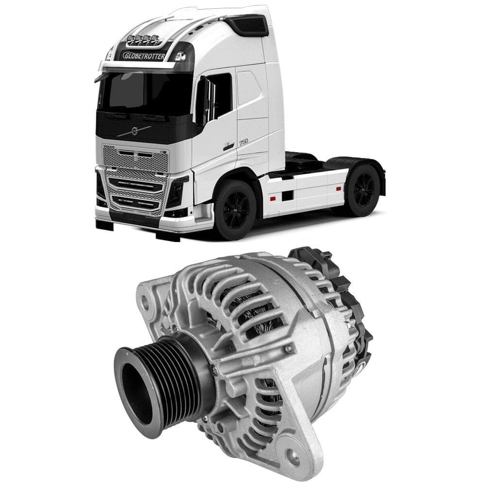 Alternador Volvo FH-16 D16 B380R B420R D11 24V 150A Delco
