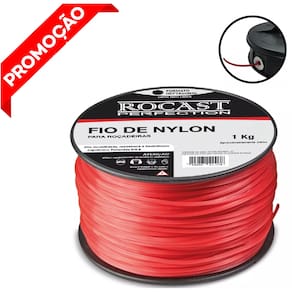 Fio De Nylon Para Aparador Roçadeira De Grama 2.6 mm 2 kilos