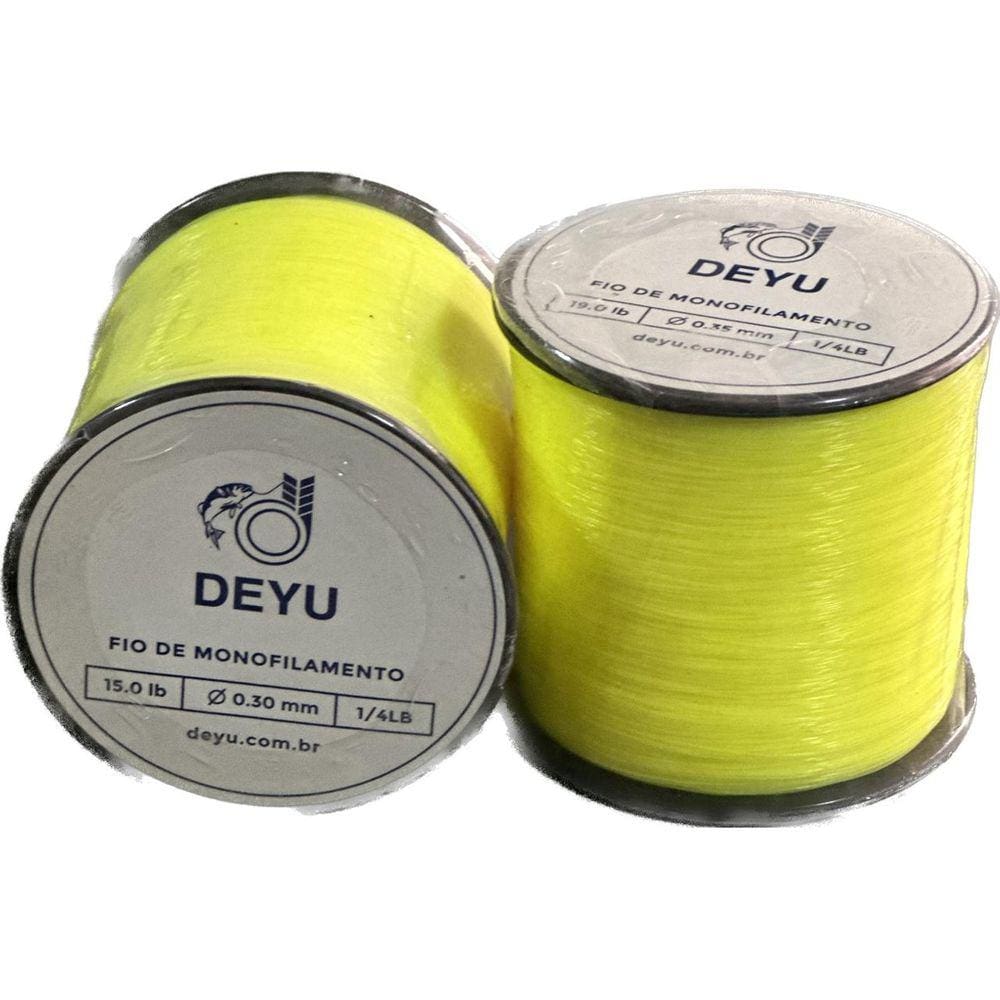 Linha Deyu Best Cast  0,30 / 7 kg  Amarela - 100 gr / 1200 metros