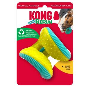 Brinquedo Sonoro Kong Rerun Whoosh Para Cachorro - P/M - AMARELO / VERDE