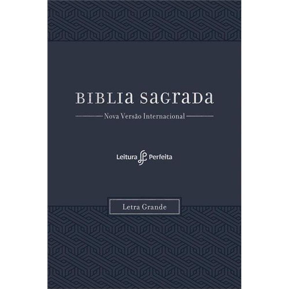 Bíblia Nvi, Couro Soft, Azul, Letra Grande, Com Espaço Para Anotações, Leitura Perfeita