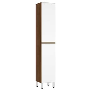 Paneleiro Jade 40 Cm Raso Nogueira Dourado Com Branco Polar