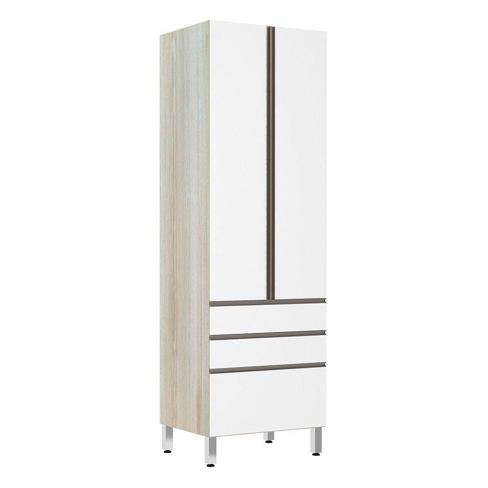 Paneleiro 70Cm Luci Legno Crema Com Branco