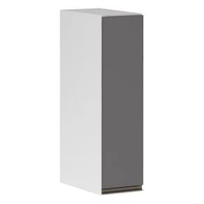 Armário Perola 20cm 1 Porta Branco Polar C/Cinza Puro