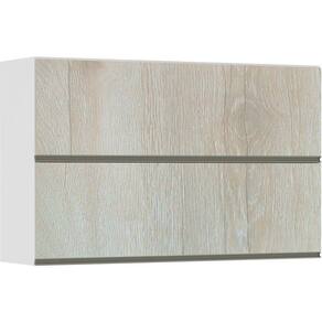 Armário Basculante Duplo 120cm 2 Portas Branco Polar