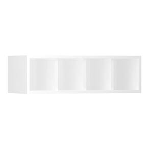 Nicho Garrafeiro Horizontal 60cm 5 Garrafas Pérola Branco