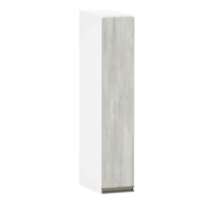 Armário Aéreo 15cm 1 Porta Pérola Branco Polar C/Concreto