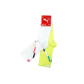 Kit 02 Pares de Meias Esportivas Puma Modelo 4970.001 Feminina Cano Médio, tamanho: 34-39