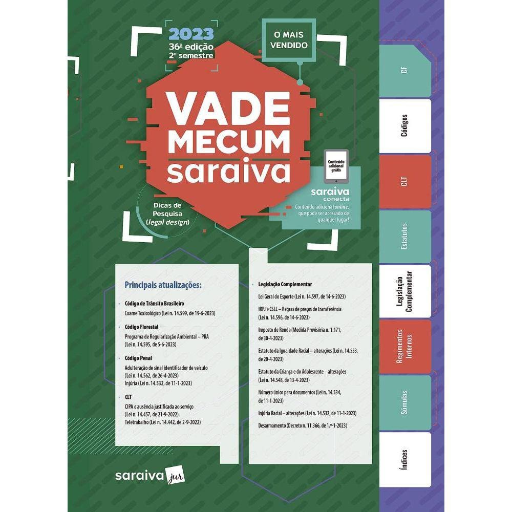 Vade Mecum 2023 Saraiva | Casas Bahia