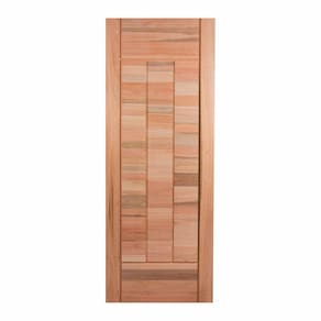Folha de Porta Maciça 210x60cm Eucalipto Pm97 Cruzeiro Portas Marroml Nude